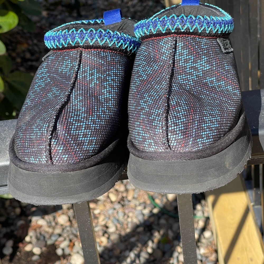 UGG Black and Blue Mules Comfortable Slip-On Design